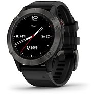 Smart hodinky Garmin Fénix 6 Sapphire Carbon Gray/Black Band