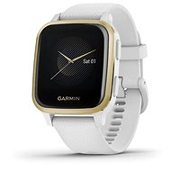 Smart hodinky Garmin Venu Sq, LightGold/White Band