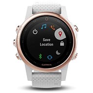 Garmin Fenix 5S Sapphire Rose Gold Optic, White band