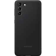Kryt na mobil Samsung Silikónový zadný kryt pre Galaxy S21+ čierny