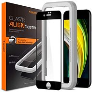 Spigen AlignMaster FC Black iPhone SE 2022/SE 2020/8/7 - Ochranné sklo