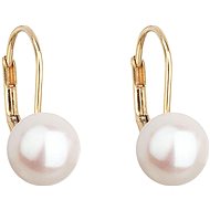 EVOLUTION GROUP 921009.1 biele, dekorované pravou perlou AAA 8-8,5 (Au 585/1000, 10,2 g) - Náušnice