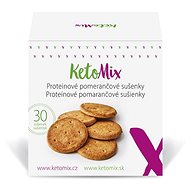 KETOMIX Proteínové pomarančové sušienky (30 sušienok) - Trvanlivé jedlo