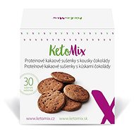 KETOMIX Proteínové kakaové sušienky s kúskami čokolády (30 sušienok) - Trvanlivé jedlo