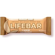 Lifefood Lifebar RAW BIO 47 g, karobová s lieskovými orieškami - Raw tyčinka