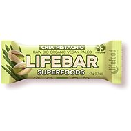 Lifefood Lifebar Superfoods RAW BIO 47 g, chia a pistácie - Raw tyčinka