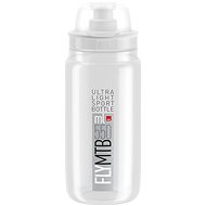Elite Cyklistická fľaša na vodu FLY MTB CLEAR grey logo 550 ml