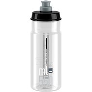 Elite Cyklistická fľaša na vodu JET CLEAR grey logo 550 ml