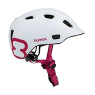 Hamax Thundercap street biela/ružové pásiky - Prilba na bicykel