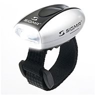 Sigma Micro strieborná/predné svetlo LED-biela - Svetlo na bicykel