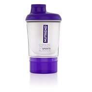 Shaker Nutrend Shaker 2019, fialový 300 ml + zásobník