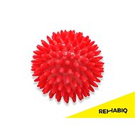 Masážna loptička Rehabiq Masážna lopta ježko červený, 8 cm