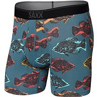 SAXX QUEST BOXER BRIEF FLY shadow fish-storm blue - Boxerky