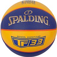 SPALDING TF-33 GOLD – YELLOW/BLUE SZ6 RUBBER BASKETBALL - Basketbalová lopta