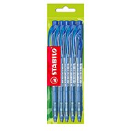 STABILO liner F modré Eco-pack – balenie 5 ks - Guľôčkové pero