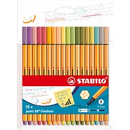 STABILO point 88, nové farby, puzdro 18 farieb - Liner
