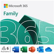 Kancelársky softvér Microsoft 365 pre rodiny CZ (BOX)