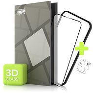 Ochranné sklo Tempered Glass Protector na iPhone 13 Pro, 3D + sklo na kameru + instalačný rámček (Case Friendly)
