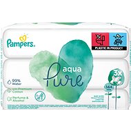 PAMPERS Aqua Pure vlhčené obrúsky 3× 48 ks - Detské vlhčené obrúsky