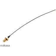 AKASA i-PEX MHF4L na RP-SMA anténny kábel, 15 cm, 2 ks v balení/A-ATC01-150GR - Koaxiálny kábel