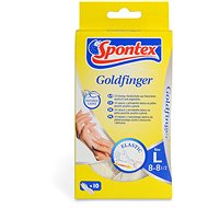 SPONTEX Goldfinger latexové rukavice jednorazové 10 ks L - Pracovné rukavice