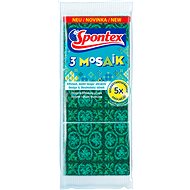 Hubka na riad SPONTEX 3 Mosaik špongia na riad (3 ks)