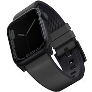 Uniq Straden vodoodolný kožený remienok pre Apple Watch 45/44/42 mm sivý - Remienok na hodinky