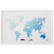 VICTORIA „World Map" biela - Magnetická tabuľa