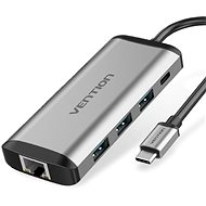 Vention Type-C (USB-C) to HDMI + 3× USB3.0 + TF + SD + RJ45 + 3,5 mm + PD