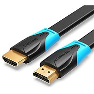 Video kábel Vention Flat HDMI 2.0 Cable 1,5 m Black