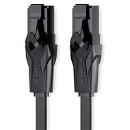 Sieťový kábel Vention Flat CAT6 UTP Patch Cord Cable 10 m Black