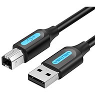 Vention USB 2.0 Male to USB-B Male Printer Cable with Ferrite Cores 10 M Black PVC Type - Dátový kábel
