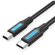 Vention USB-C 2.0 to Mini USB 2A Cable 1,5 m Black - Dátový kábel