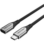Dátový kábel Vention Nylon Braided Type-C (USB-C) Extension Cable (4K/PD/60 W/5 Gbps/3 A) 1 m Gray