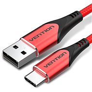 Dátový kábel Vention Type-C (USB-C) <-> USB 2.0 Cable 3A Red 2 m Aluminum Alloy Type