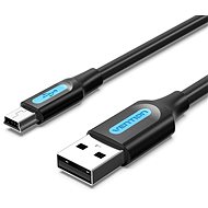 Vention Mini USB (M) to USB 2.0 (M) Cable 0.25 M Black PVC Type