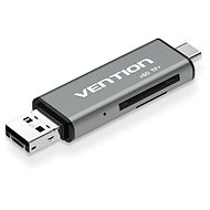 Čítačka kariet Vention USB2.0 Multi-function Card Reader Gray