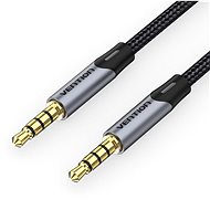 Vention TRRS 3,5 mm Male to Male Aux Cable 1,5 m Gray - Audio kábel