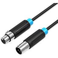 Audio kábel Vention XLR Audio Extension Cable 1,5 m Black