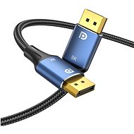 Video kábel Vention Cotton Braided DP Male to Male HD Cable 8K 2 m Blue Aluminum Alloy Type