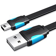 Dátový kábel Vention USB2.0 -> mini USB Cable 1 m Black - Datový kabel