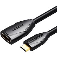 Vention Mini HDMI (M) to HDMI (F) Extension Cable/Adapter 1 M Black - Video kábel