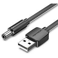 Vention USB to DC 5,5 mm Power Cord 0,5 m Black Tuning Fork Type - Napájací kábel