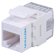 Keystone Vention Cat.6 UTP 180 Degree Keystone Jack White - Keystone