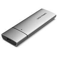 Vention M.2 NVMe SSD Enclosure (USB 3.1 Gen 2-C) Gray Aluminum Alloy Type - Externý box