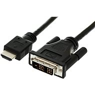 Video kábel ROLINE DVI - HDMI prepojovací, tienený, 1 m