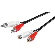 Audio kábel PremiumCord 2x cinch (M) - 2x cinch (F) 10m - Audio kabel