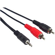 PremiumCord jack M 3,5 -> 2x cinch M, 3 m - Audio kábel