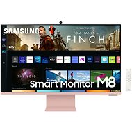 32" Samsung Smart Monitor M8 Sunset Pink - LCD monitor