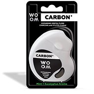Zubná niť WOOM Carbon+ expandujúca, čierna, 30 m